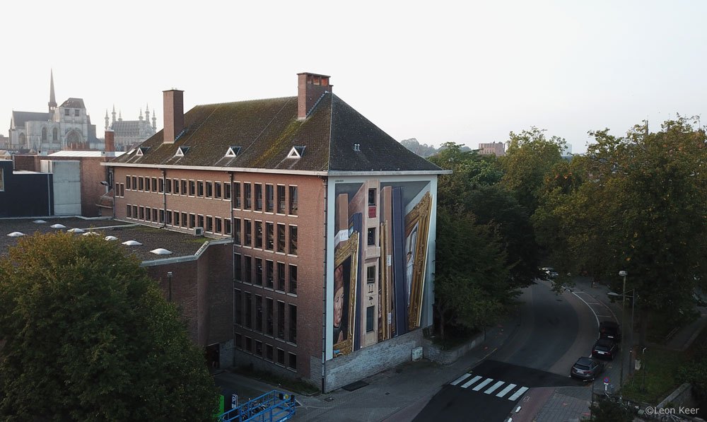 drone-leonkeer-3dmural-streetart-muurschildering-3d-art-painting