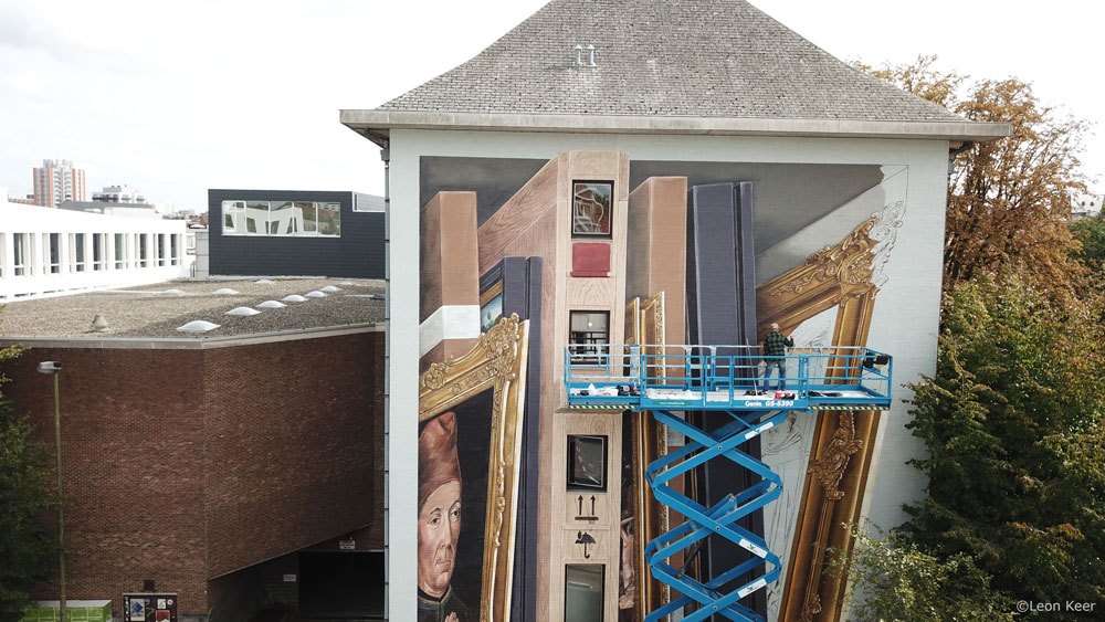 drone-workinprogress-leonkeer-3d-mural-streetart-leuven-dirkbouts