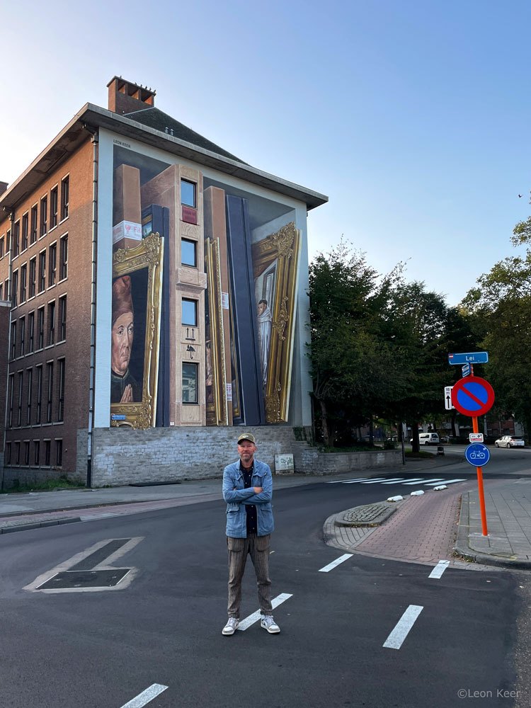leonkeer-mural-3d-muurschildering-leuven-dirkbouts-streetart-ar-augmented-reality