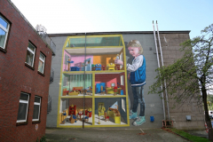 3D mural Hospital Dollhouse