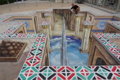 3D street painting United Arab Emirates, Abu Dhabi
