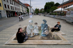 Anamorphic painting in Dresden