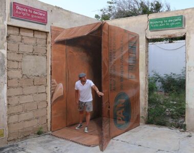 3D streetpainting - 3D streetpainting XL - Anamorphic painting - 3d Street Art - Aruba - Leon Keer - straattekening - straatkunst