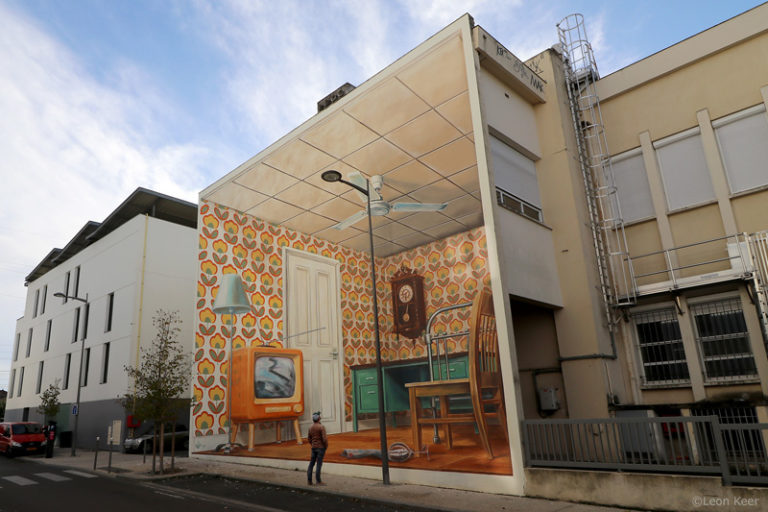 3D Mural by Leon Keer augmented reality