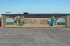 3D mural 'Common Ground' by Leon Keer Salina Kansas US