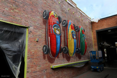 3D mural 'Pole Position' Deep Ellum Dallas