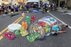 3D streetpainting Oxycontin