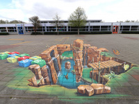 3d-streetpainting-tilburg-wegwijzer-leonkeer