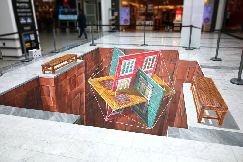 3D streetpainting Trondheim