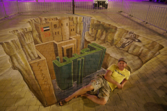 3D street painting United Arab Emirates, Al Ain