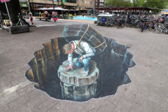 Anamorphic art at World Streetpainting Festival Arnhem