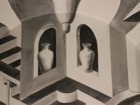 Convex-Concave-hol-en-bol-escher-3d-mural-leonkeer