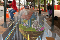 3d street art in Dunedin New Zealand