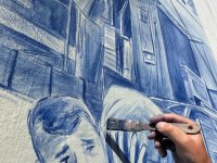wip-3d-mural-leonkeer-Delftsblauw-delftblue-lalouviere-streetart-fragile-anamorphic