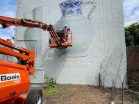 wip-leonkeer-lalouviere-mural-3d-streetart-Delftsblauw-delftblue-porcelain-ceramic-fragile-climatecontrol-art