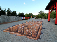 Ninjago-terracotta-army-by-leonkeer-3d-streetart