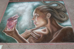 Streetpainting Toulon 2011 made by Leon Keer