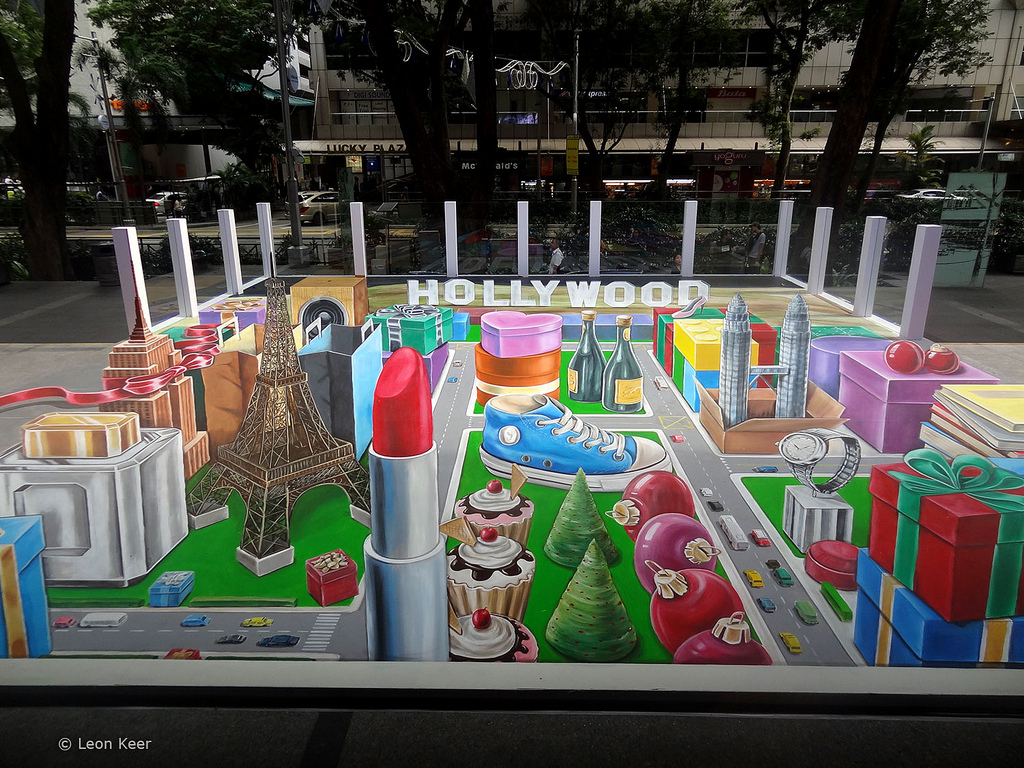 3D street painting Leon Keer Singapore AR