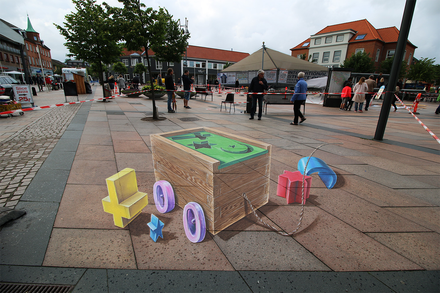 3d straatkunst leon keer