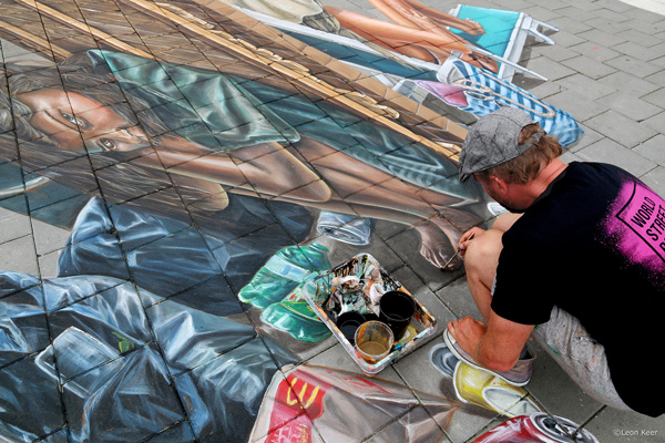 Leon Keer worldstreetpainting festival Arnhem